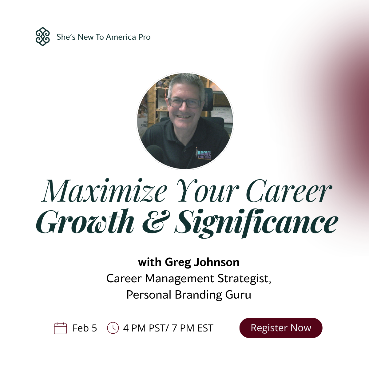 Speaker panel — Maximize Your Career Growth with Greg Johnson
